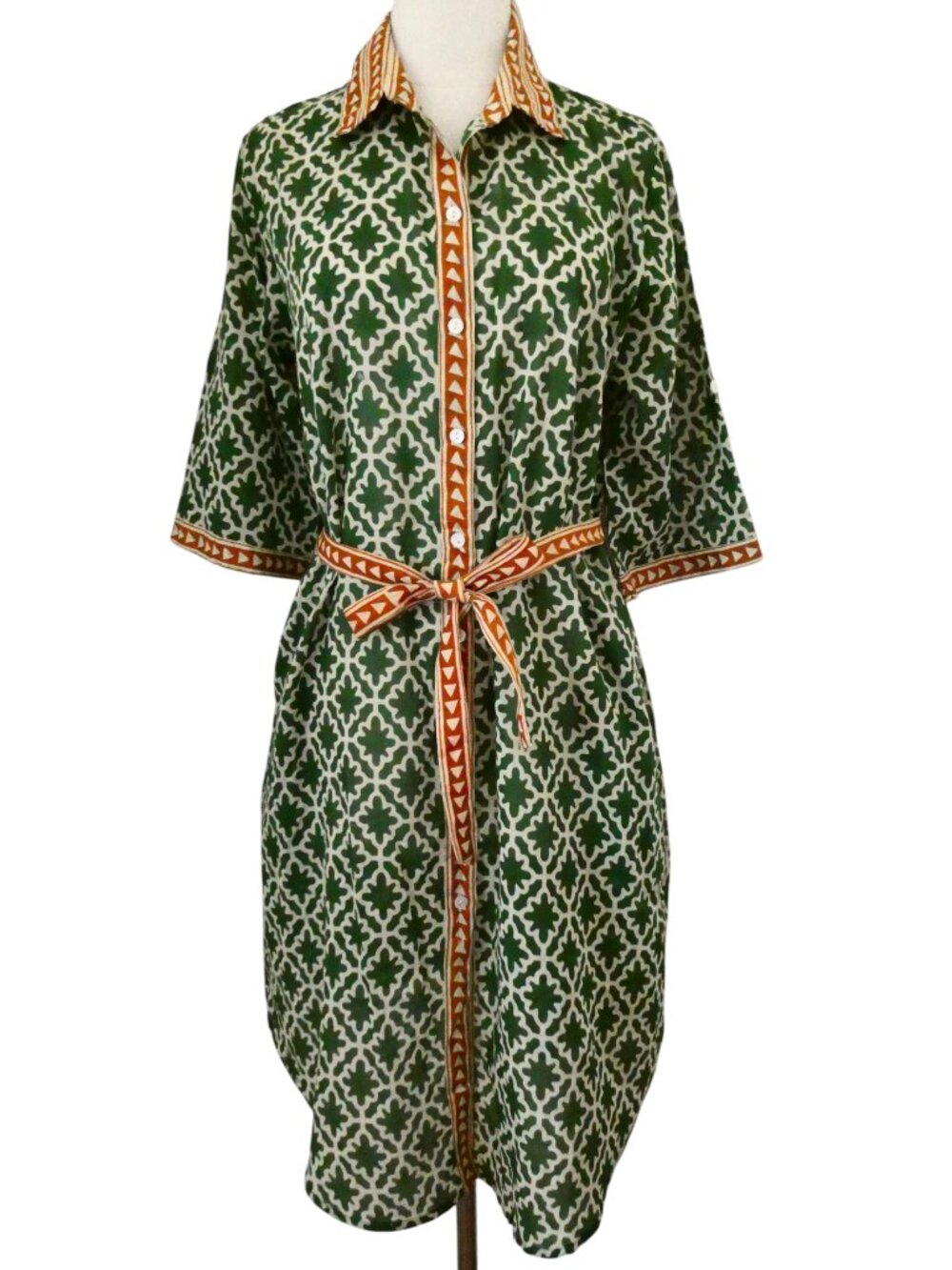DUEG boho print shirt dress NWT One Size GIUSEPPA PIPOLI